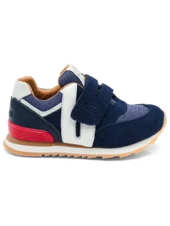 Skórzane sneakersy "Winston" w kolorze granatowym