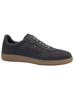 Skórzane sneakersy w kolorze antracytowym