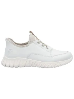 Skórzane sneakersy w kolorze białym