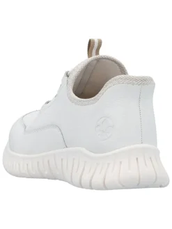 Skórzane sneakersy w kolorze białym