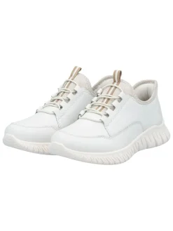 Skórzane sneakersy w kolorze białym