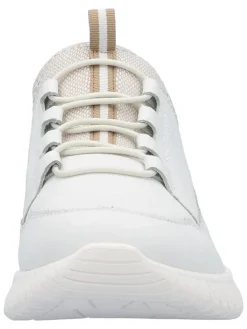 Skórzane sneakersy w kolorze białym