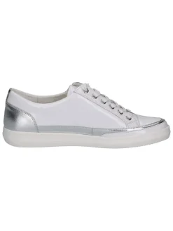 Skórzane sneakersy w kolorze białym