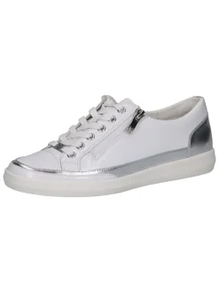 Skórzane sneakersy w kolorze białym
