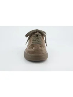 Skórzane sneakersy w kolorze brązowym