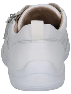 Skórzane sneakersy w kolorze białym