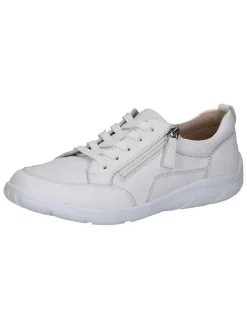 Skórzane sneakersy w kolorze białym