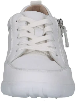 Skórzane sneakersy w kolorze białym
