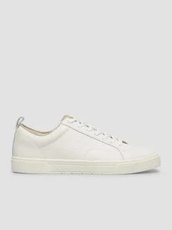Skórzane sneakersy w kolorze białym