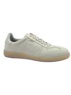 Skórzane sneakersy w kolorze białym