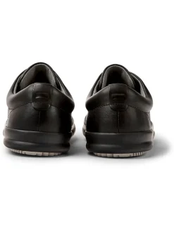 Skórzane sneakersy w kolorze czarnym