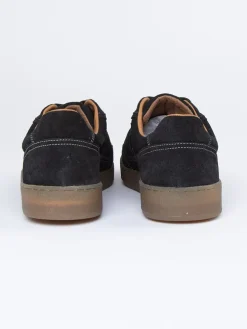 Skórzane sneakersy w kolorze czarnym