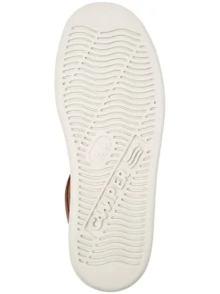 Skórzane sneakersy w kolorze jasnobrązowym