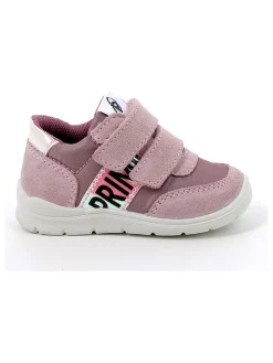 Skórzane sneakersy w kolorze jasnoróżowym