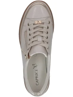 Skórzane sneakersy w kolorze kremowym