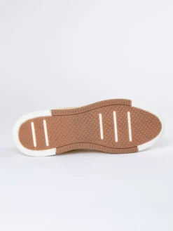 Skórzane sneakersy w kolorze żółtym
