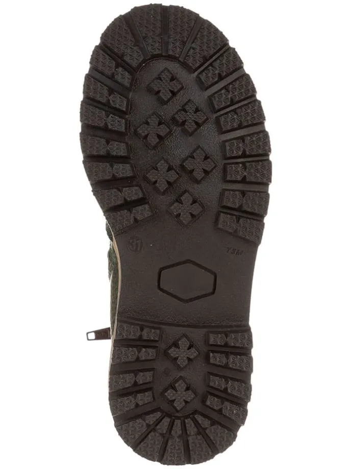 Skórzane sztyblety w kolorze khaki