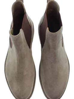 Skórzane sztyblety w kolorze khaki