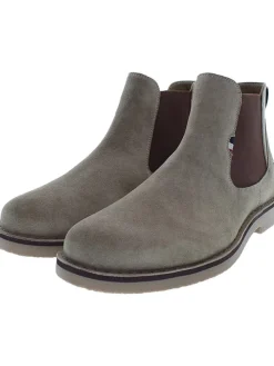 Skórzane sztyblety w kolorze khaki