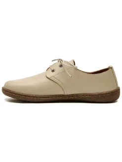 Skórzane trzewiki "Terra" w kolorze beżowym
