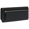 Skórzany portfel w kolorze czarnym - 20 x 9 x 2 cm