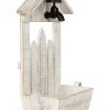 Skrzynka w kolorze kremowym na rośliny - 26 x 43 x 14 cm