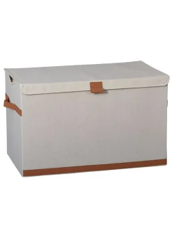 Skrzynka w kolorze kremowym - 62 x 39 x 37,5 cm