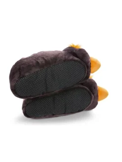 Slippersy "Penguin Frizzy" w kolorze czarnym