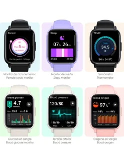 Smartwatch "DM60" w kolorze fioletowym