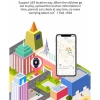 Smartwatch w kolorze zielono-niebieskim