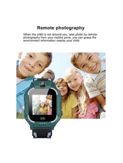 Smartwatch w kolorze zielono-niebieskim