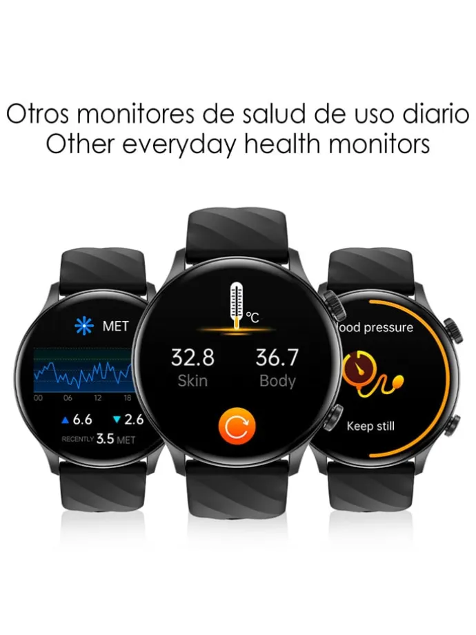 Smartwatch "ZW63" w kolorze złoto-kremowym