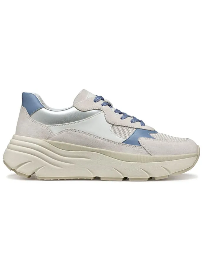 Sneakersy "Diamanta" w kolorze niebiesko-beżowym