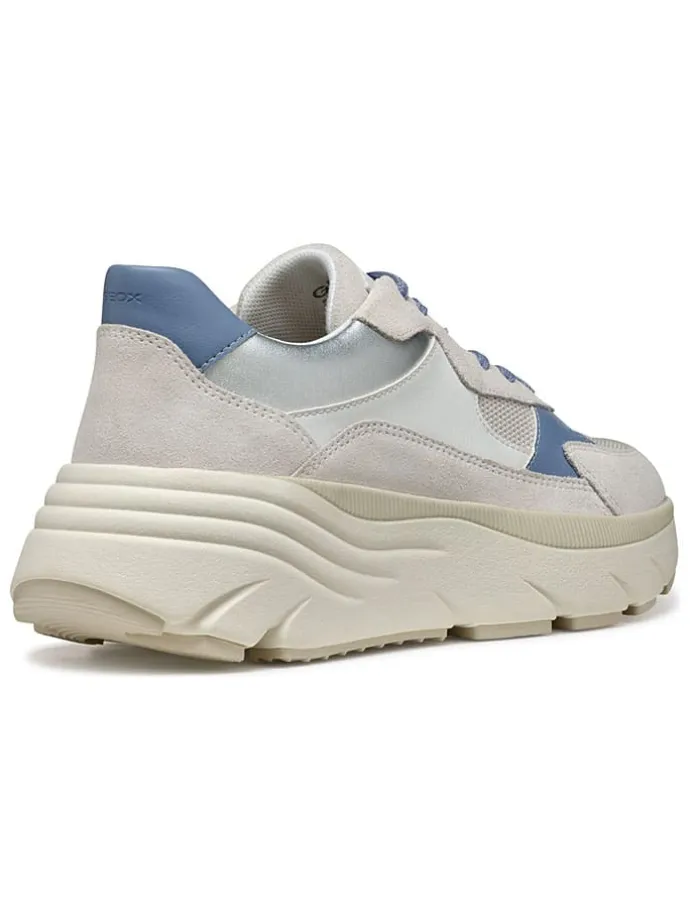 Sneakersy "Diamanta" w kolorze niebiesko-beżowym