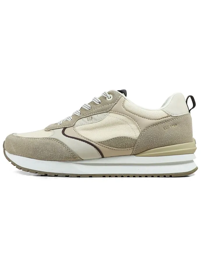 Sneakersy "Run Spirit City" w kolorze szarobrązowo-beżowym