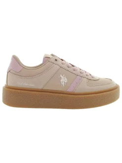 Sneakersy w kolorze beżowo-jasnoróżowym