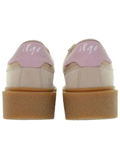 Sneakersy w kolorze beżowo-jasnoróżowym
