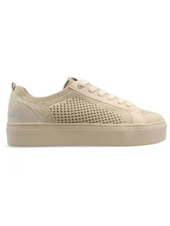 Sneakersy w kolorze kremowym