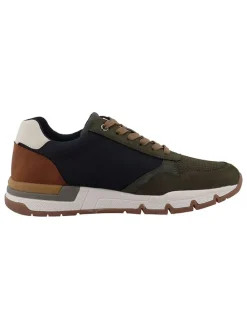 Sneakersy w kolorze oliwkowo-jasnobrązowym