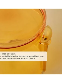 Słoik w kolorze pomarańczowym - 1 l