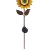 Solarna dekoracja ogrodowa "Sunflower" w kolorze żółtym - 18,8 x 84 x 4,5 cm