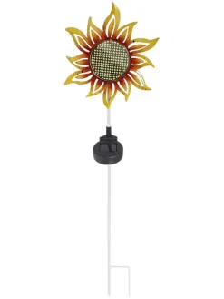 Solarna dekoracja ogrodowa "Sunflower" w kolorze żółtym - 20 x 84 x 4,5 cm