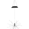 Solarna dekoracyjna zawieszka LED "Firework" w kolorze czarnym - 26 x 45 cm