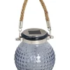 Solarna lampa dekoracyjna LED w kolorze ciepłej bieli - wys. 12,5 x Ø 10,5 cm