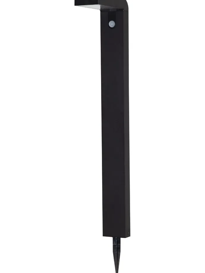 Solarna lampa LED "Vici" w kolorze czarnym - wys. 80 cm