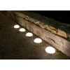 Solarna lampa najazdowa LED "Half Moon" w kolorze białym