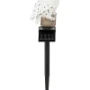 Solarna lampa ogrodowa LED "Owl" w kolorze białym na trzonku - wys. 45 cm