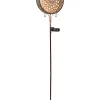 Solarna lampa ogrodowa w kolorze miedzianym na trzonku - wys. 95 x Ø 20,5 cm