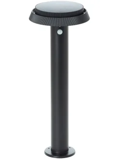 Solarna lampa zewnętrzna LED "Alvero" w kolorze czarnym - wys. 50 x Ø 20 cm