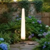 Solarna lampa zewnętrzna LED "Bay" w kolorze białym - wys. 160 x Ø 33 cm